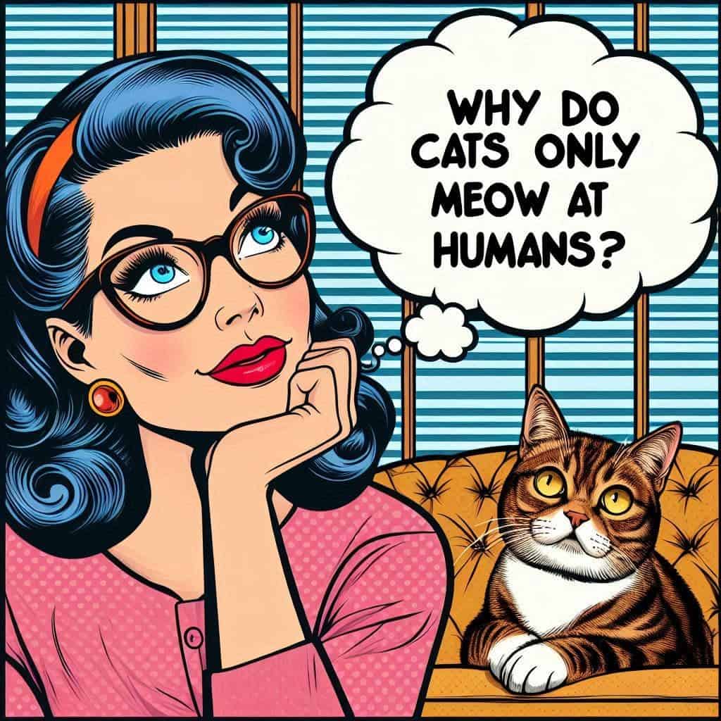 why do cats only meow at humans