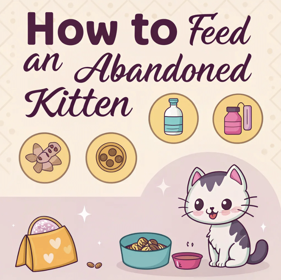 how to feed abandoned kitten