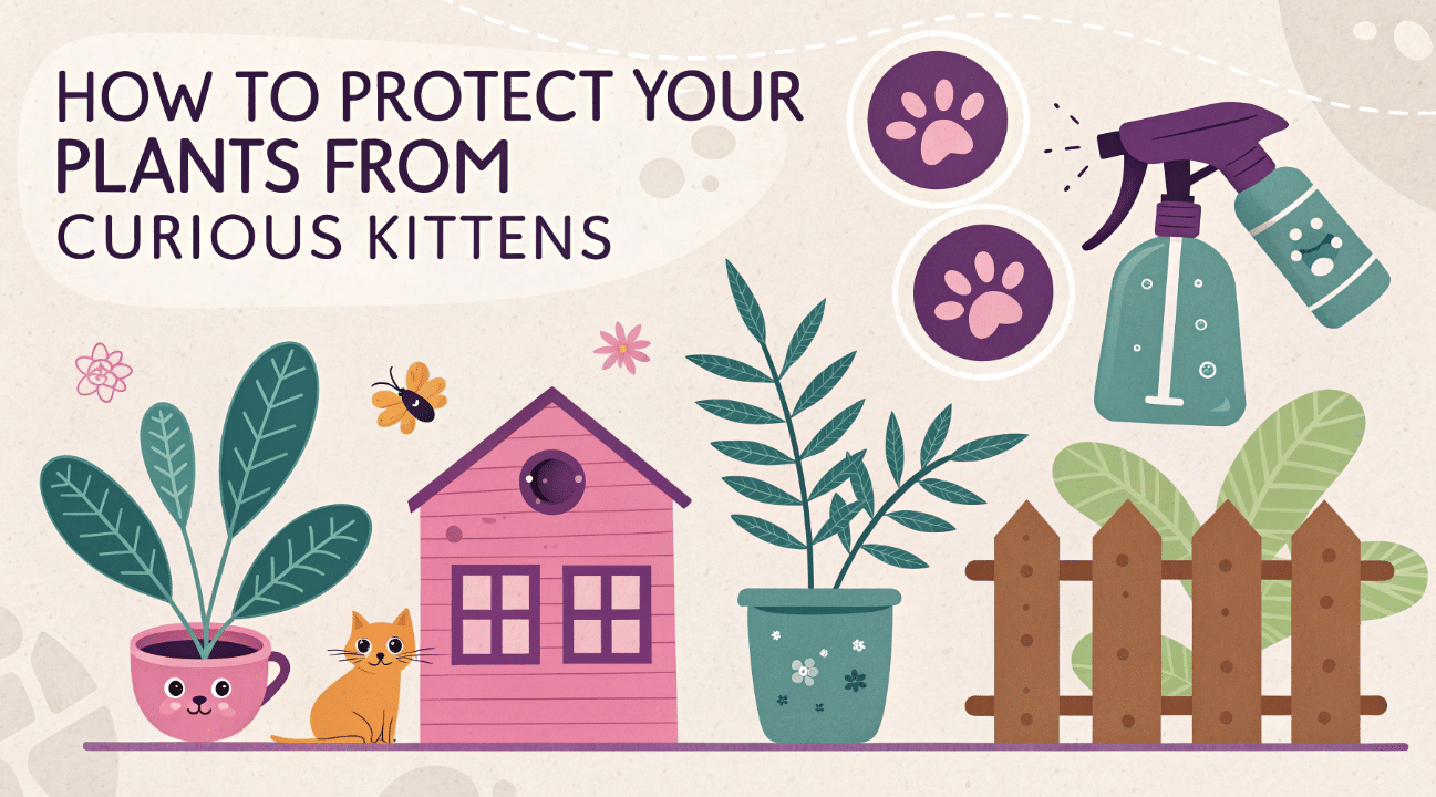 How to Protect Your Plants from Curious Kittens