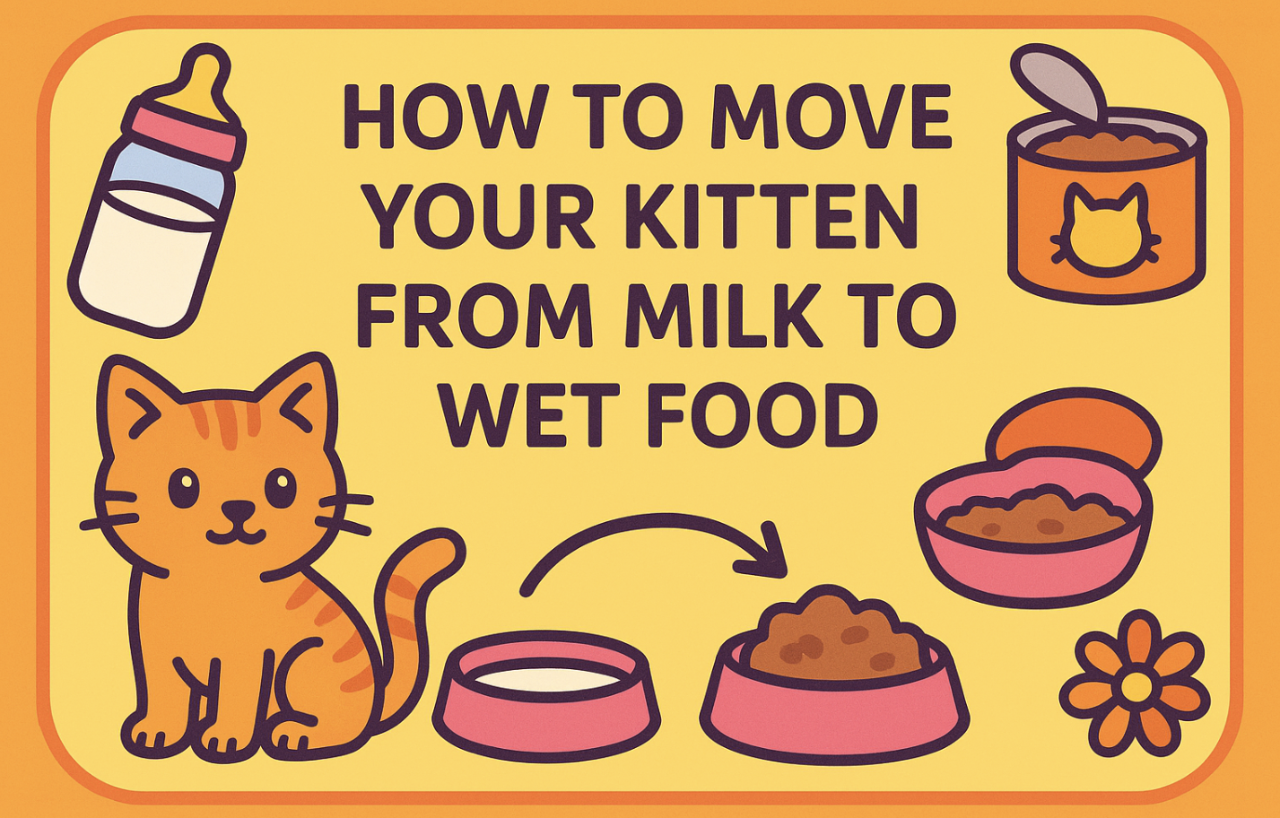 How to Move Your Kitten from Milk to Wet Food
