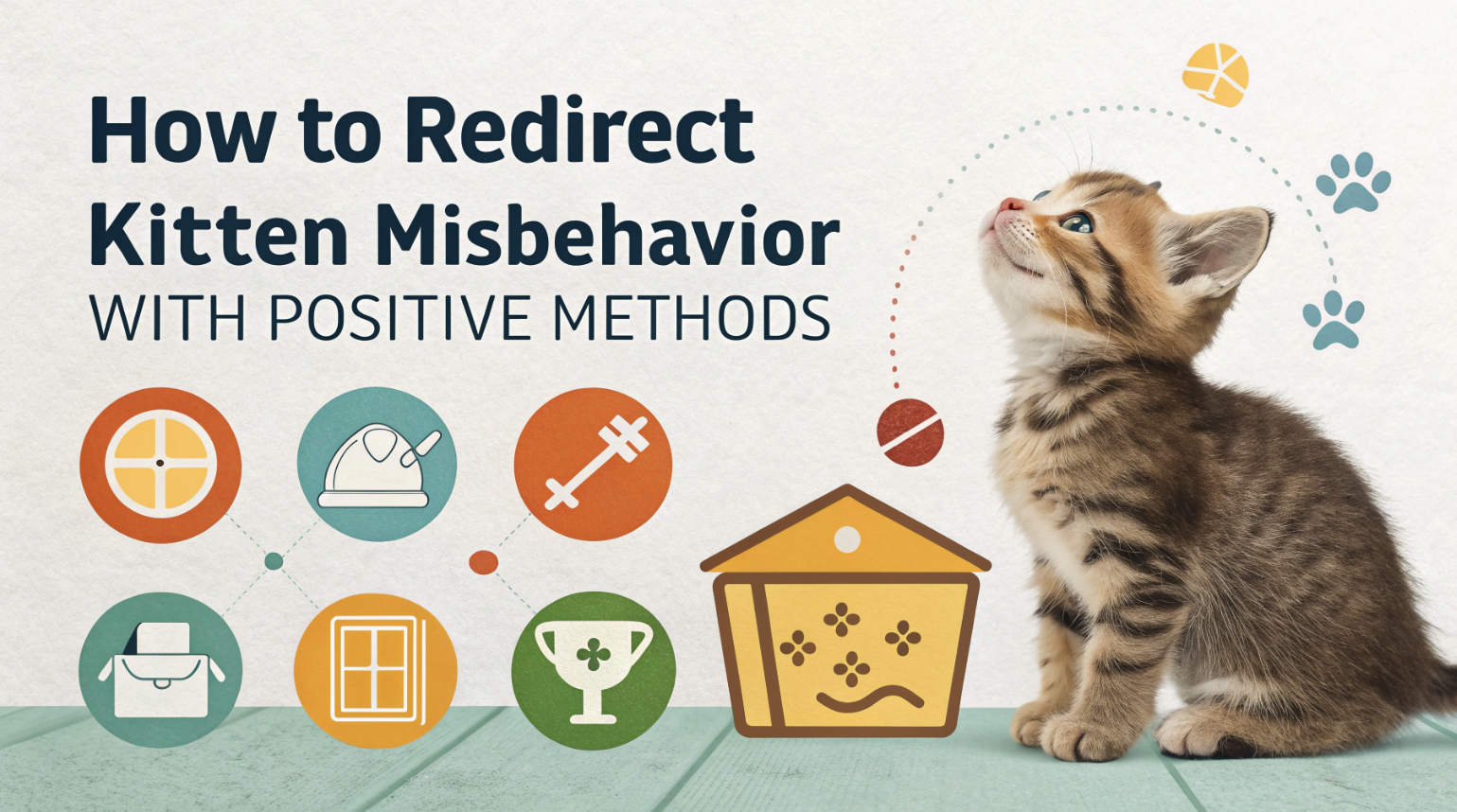 How to Redirect Kitten Misbehavior with Positive Methods