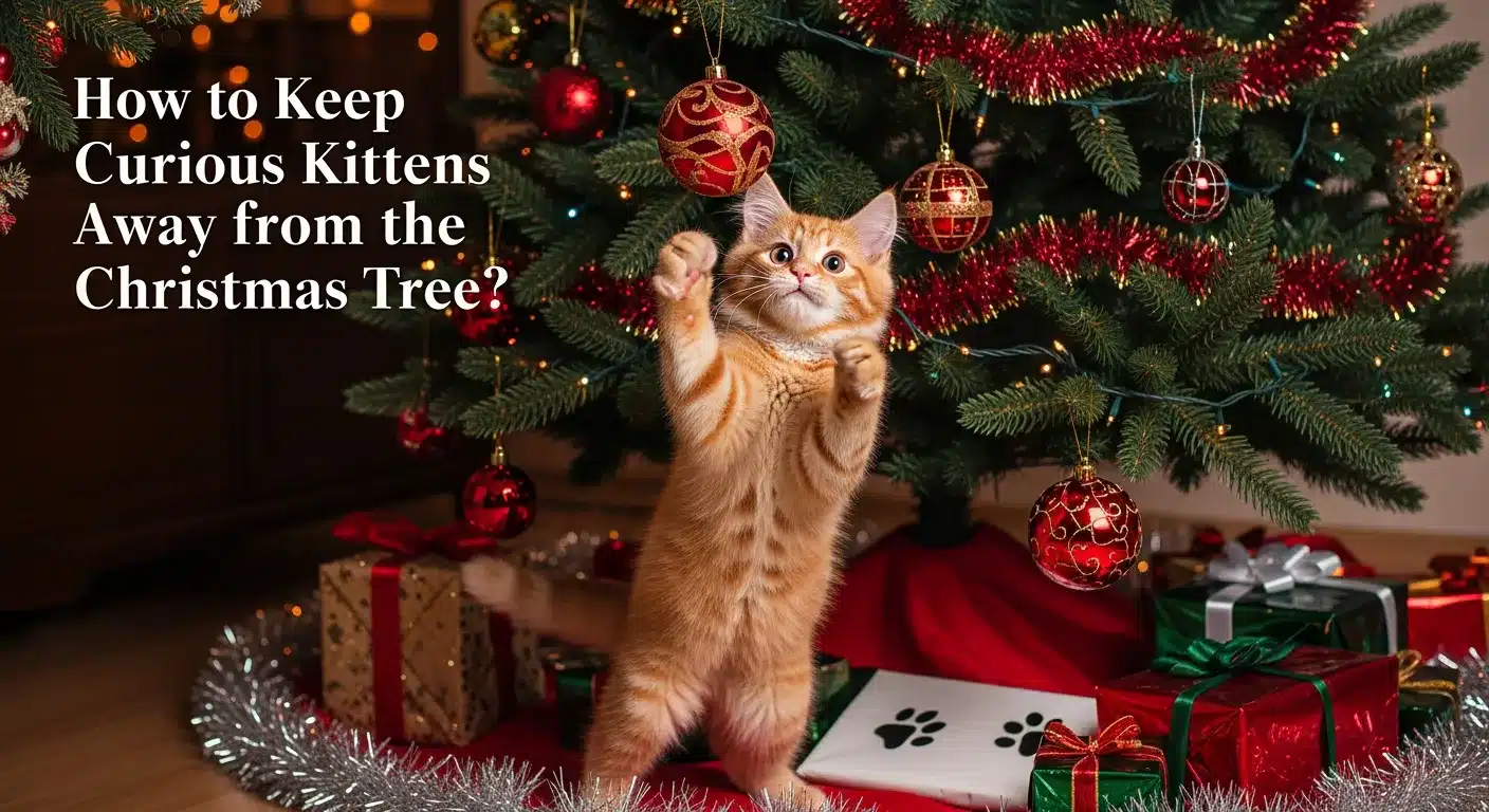 How to Keep Curious Kittens Away from the Christmas Tree