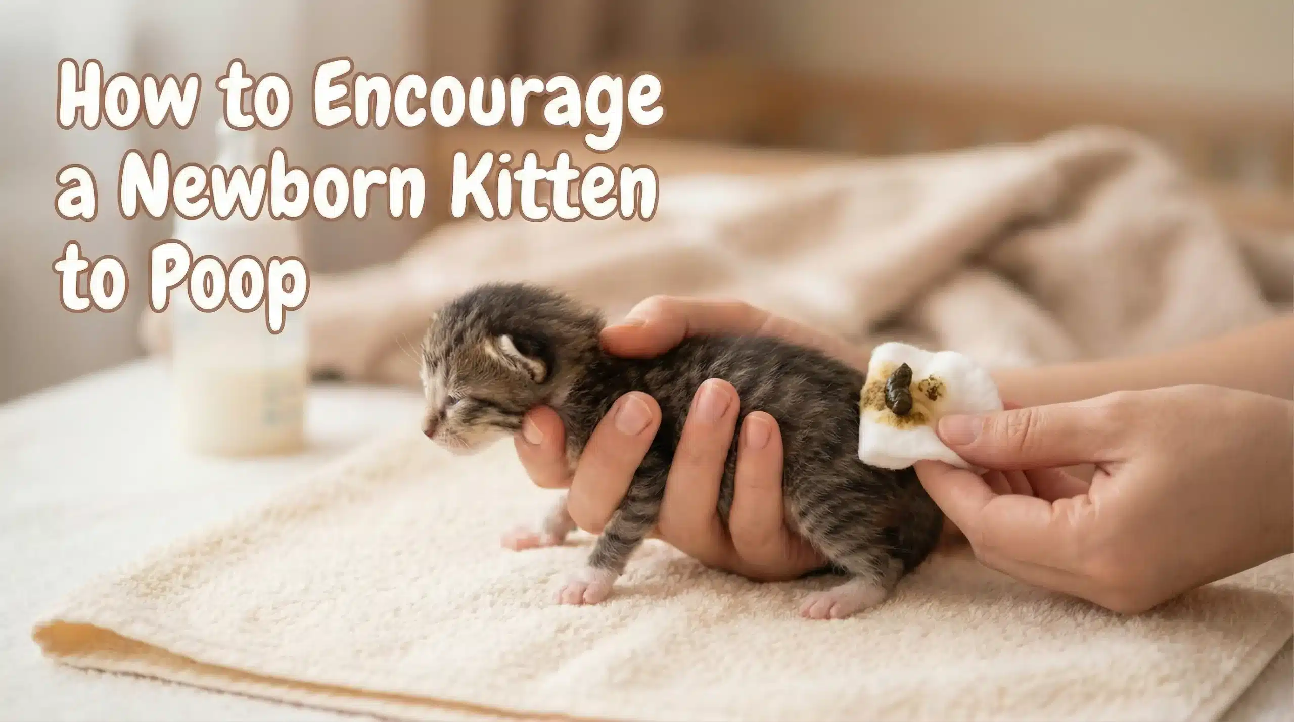 How to Encourage a Newborn Kitten to Poop