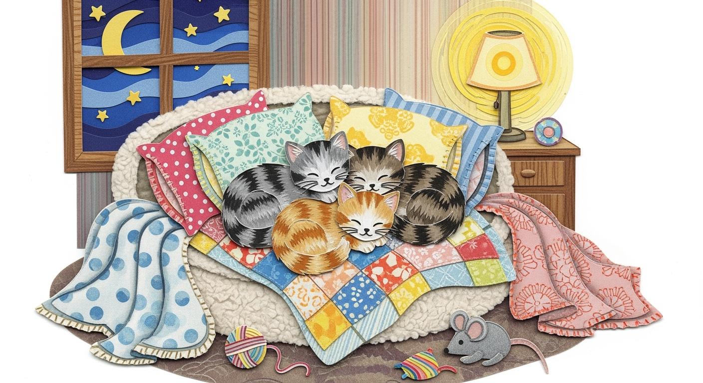 How to create a warm sleeping space for kittens at night