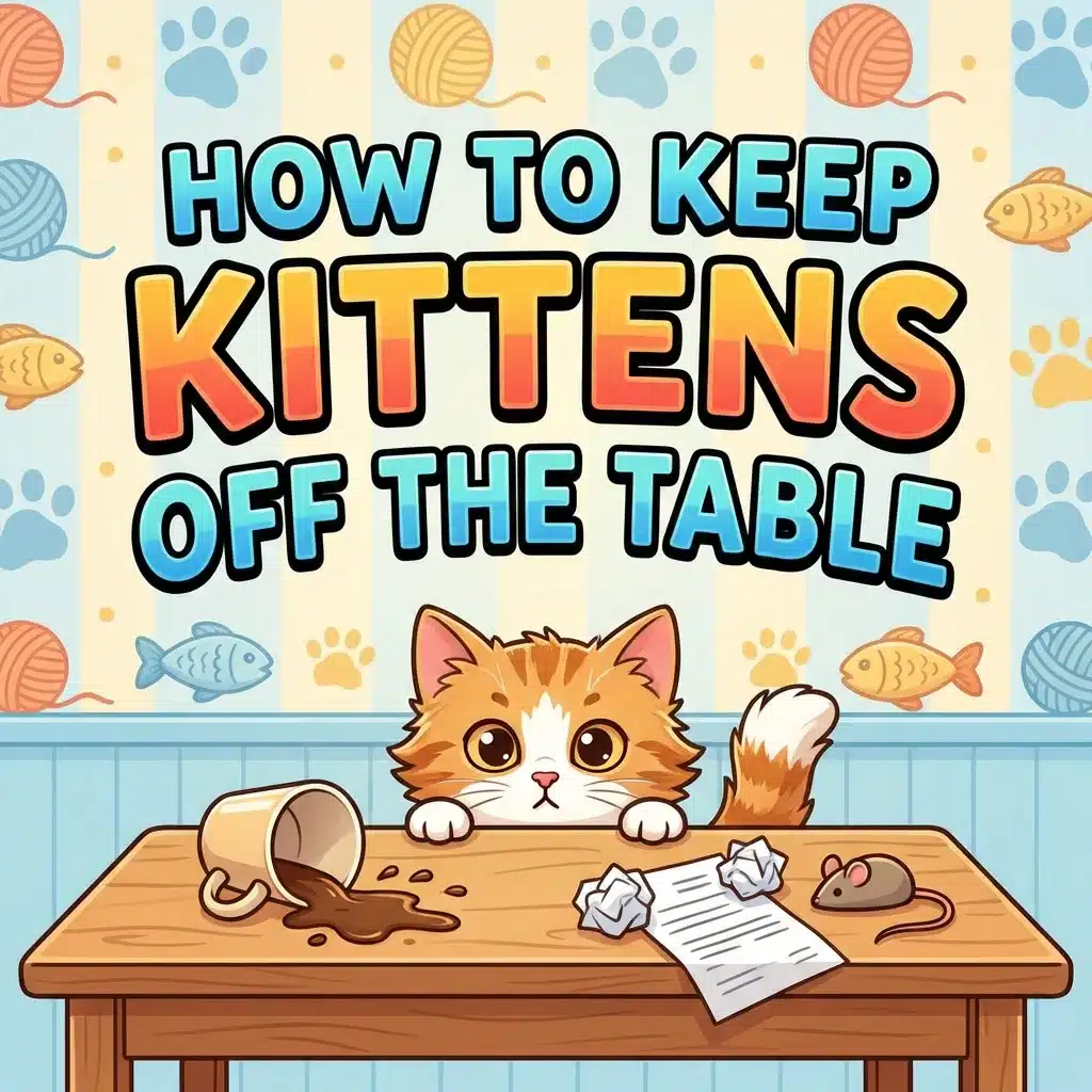 How to Redirect Your Kitten’s Attention Away From Tables