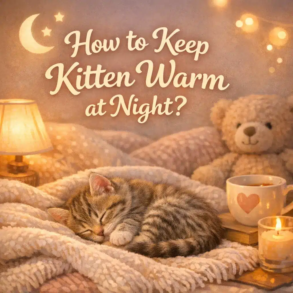 How to create a warm sleeping space for kittens at night