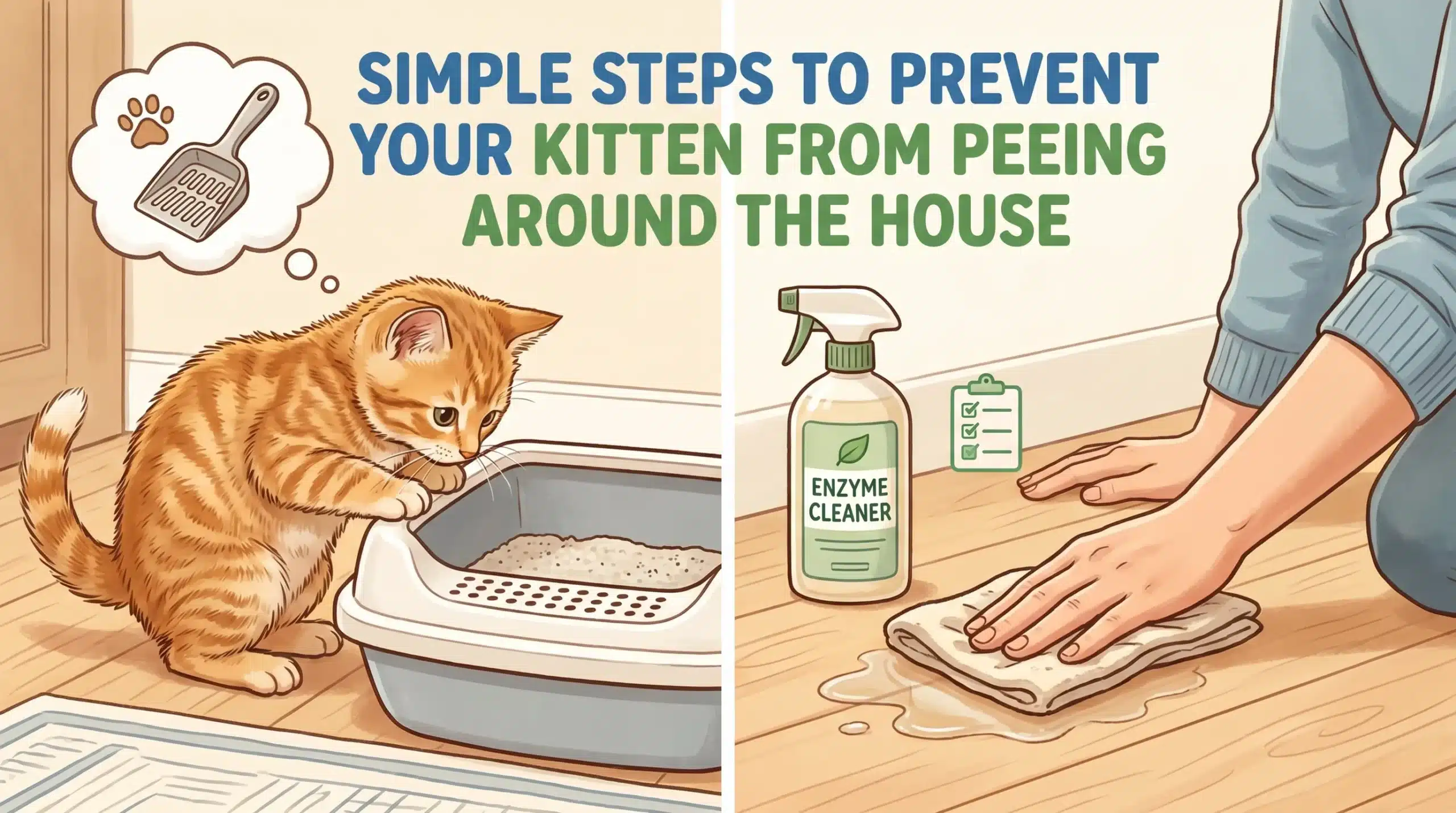Simple Steps to Prevent Your Kitten From Peeing Around the House
