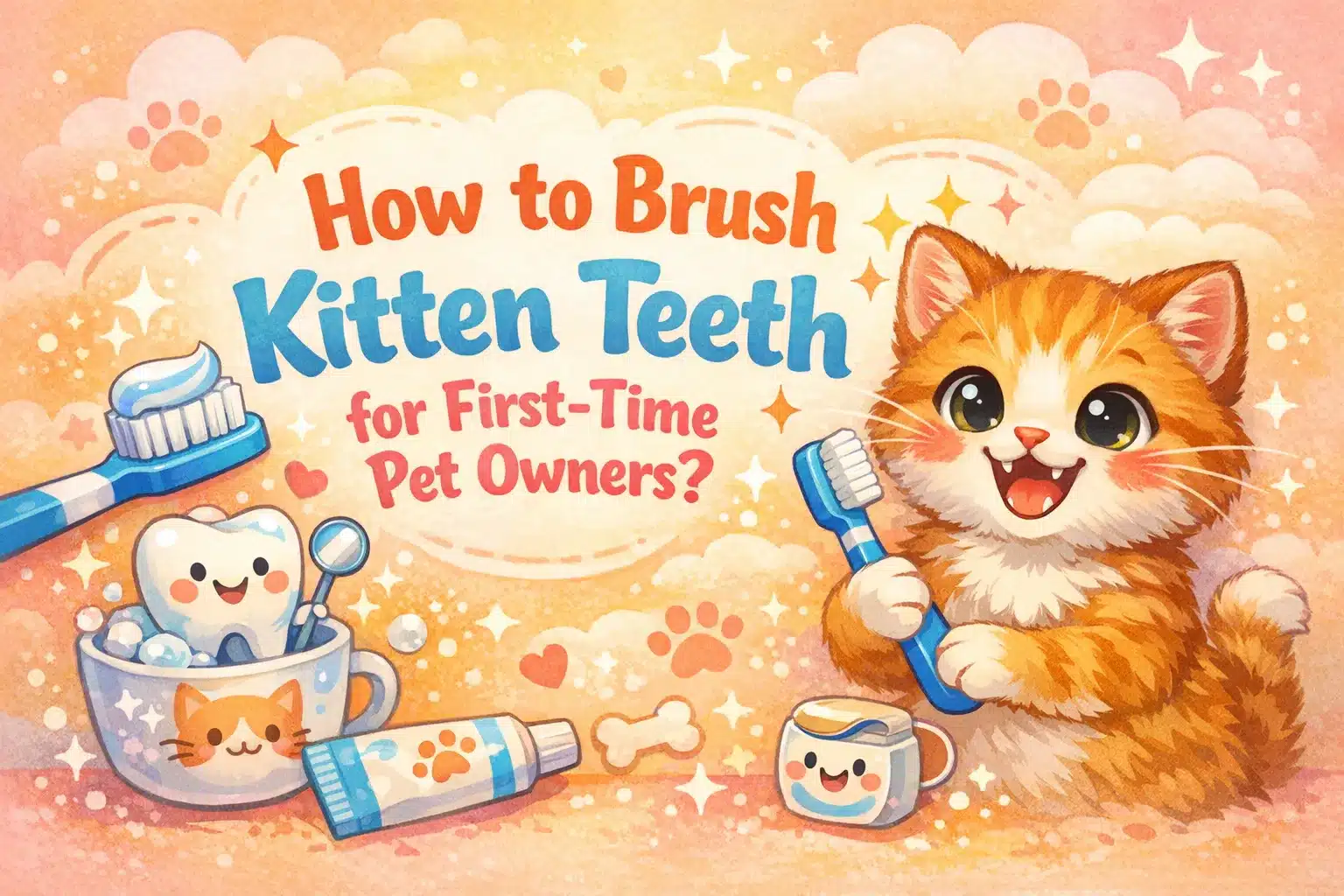 How to Brush Kitten Teeth for First-Time Pet Owners