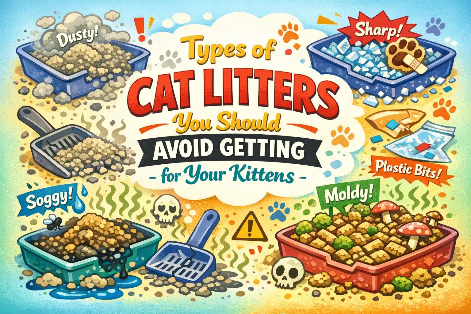 Types of Cat Litters You Should Avoid Getting for Your Kittens