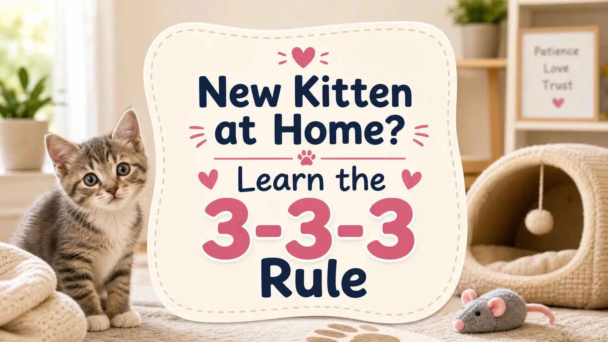 New Kitten at Home? Learn the 3-3-3 Rule