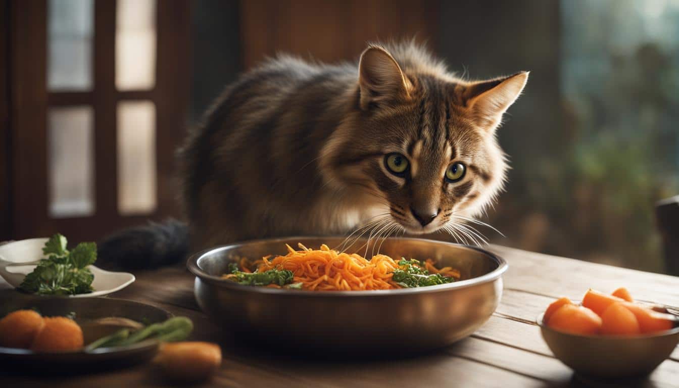 whiskers touching the edges of a traditional food bowl