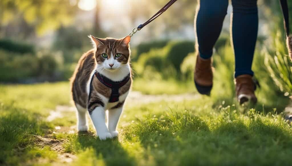 traditional leash and cat harness