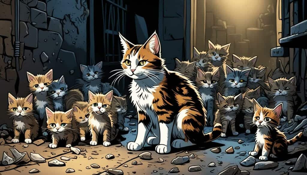 why do feral cats abandon their kittens