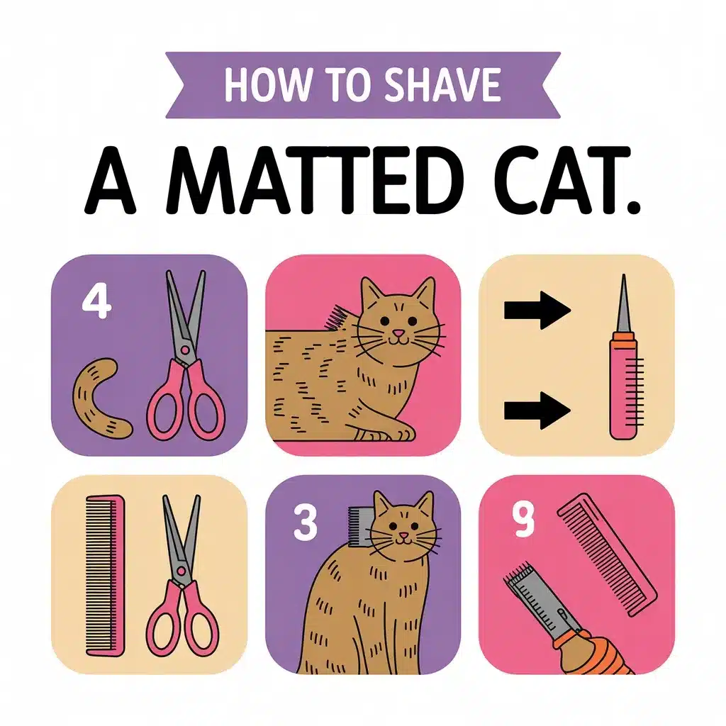 Simple 7 Steps on How to Shave a Matted Cat