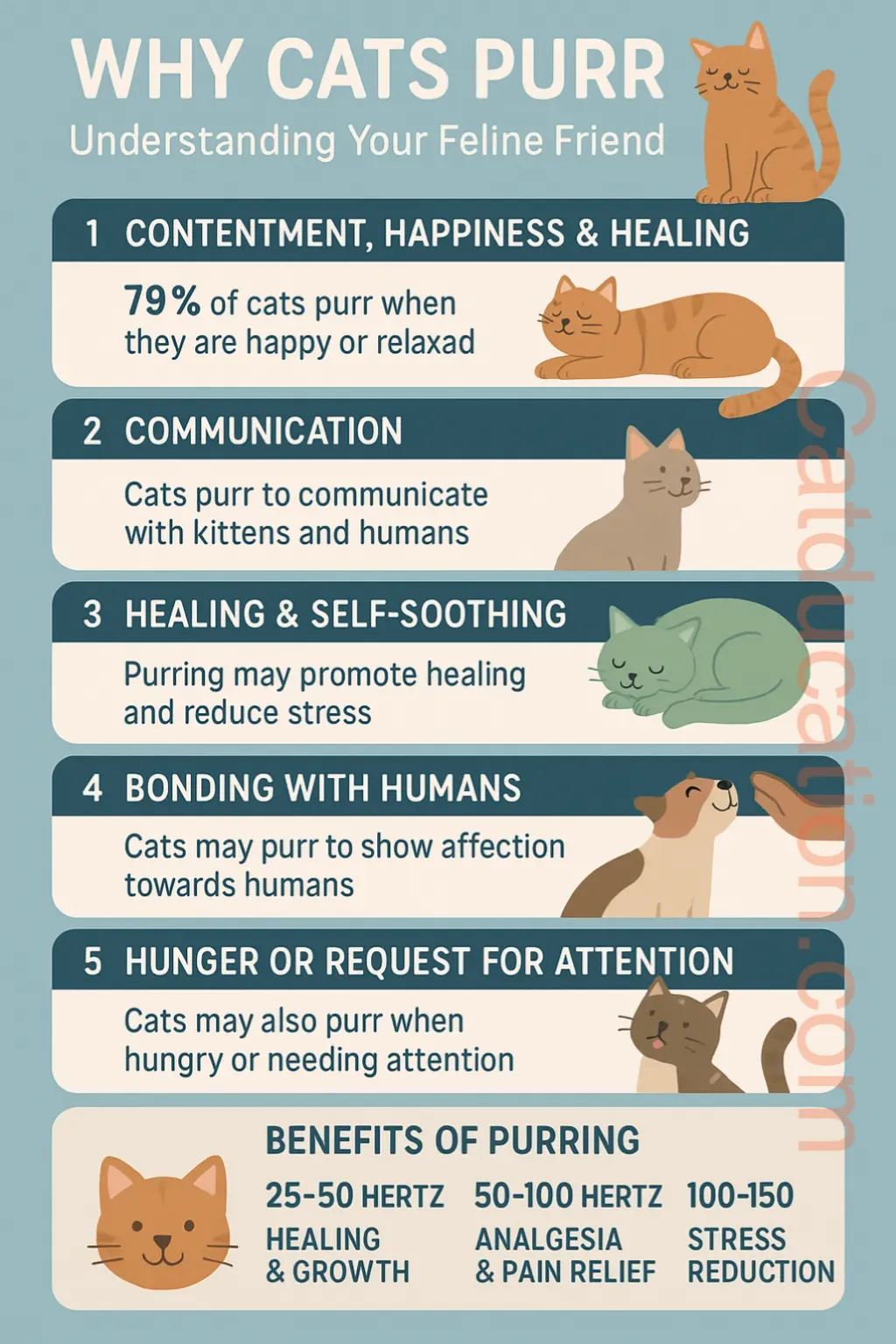 Why Cats Purr Infographics