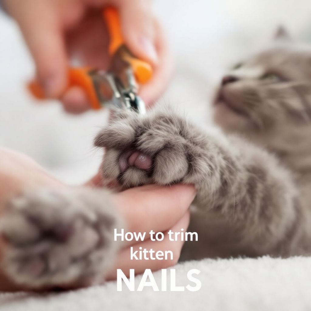 how to trim kitten nails