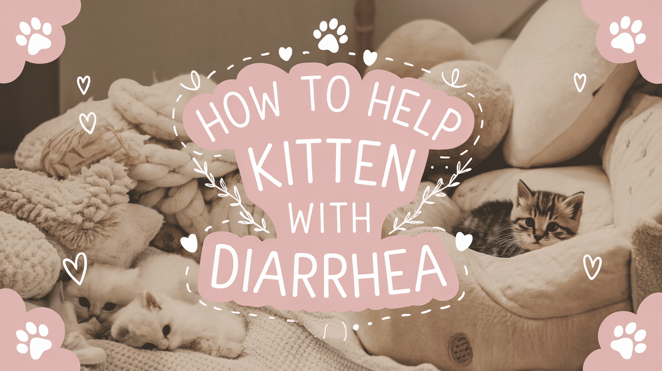 how to help kitten with diarrhea