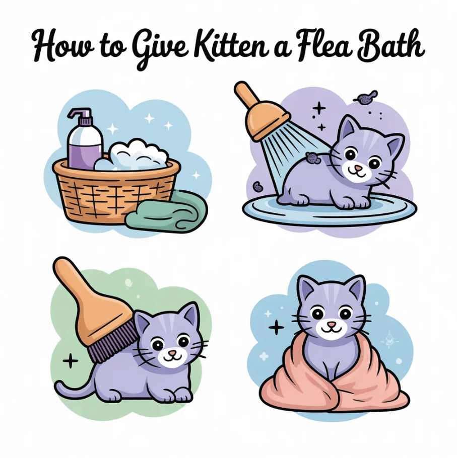 How to Remove Fleas from Kittens with a Gentle Bath