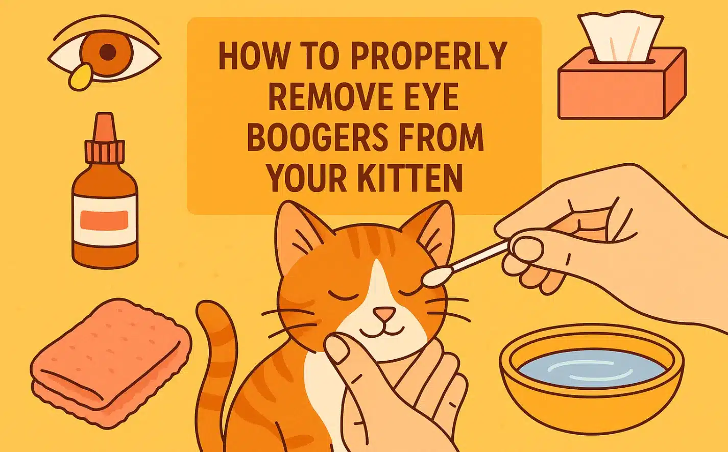 How to Properly Remove Eye Boogers from Your Kitten
