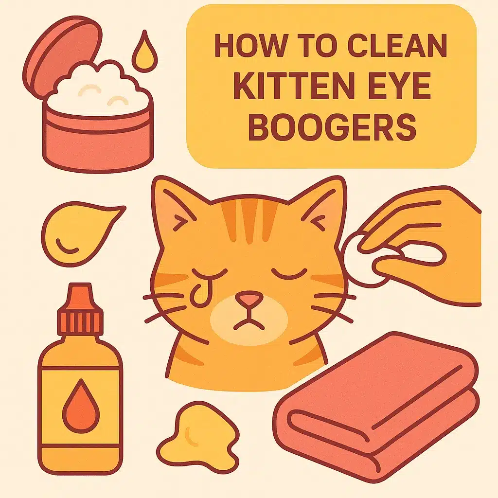 How to Properly Remove Eye Boogers from Your Kitten