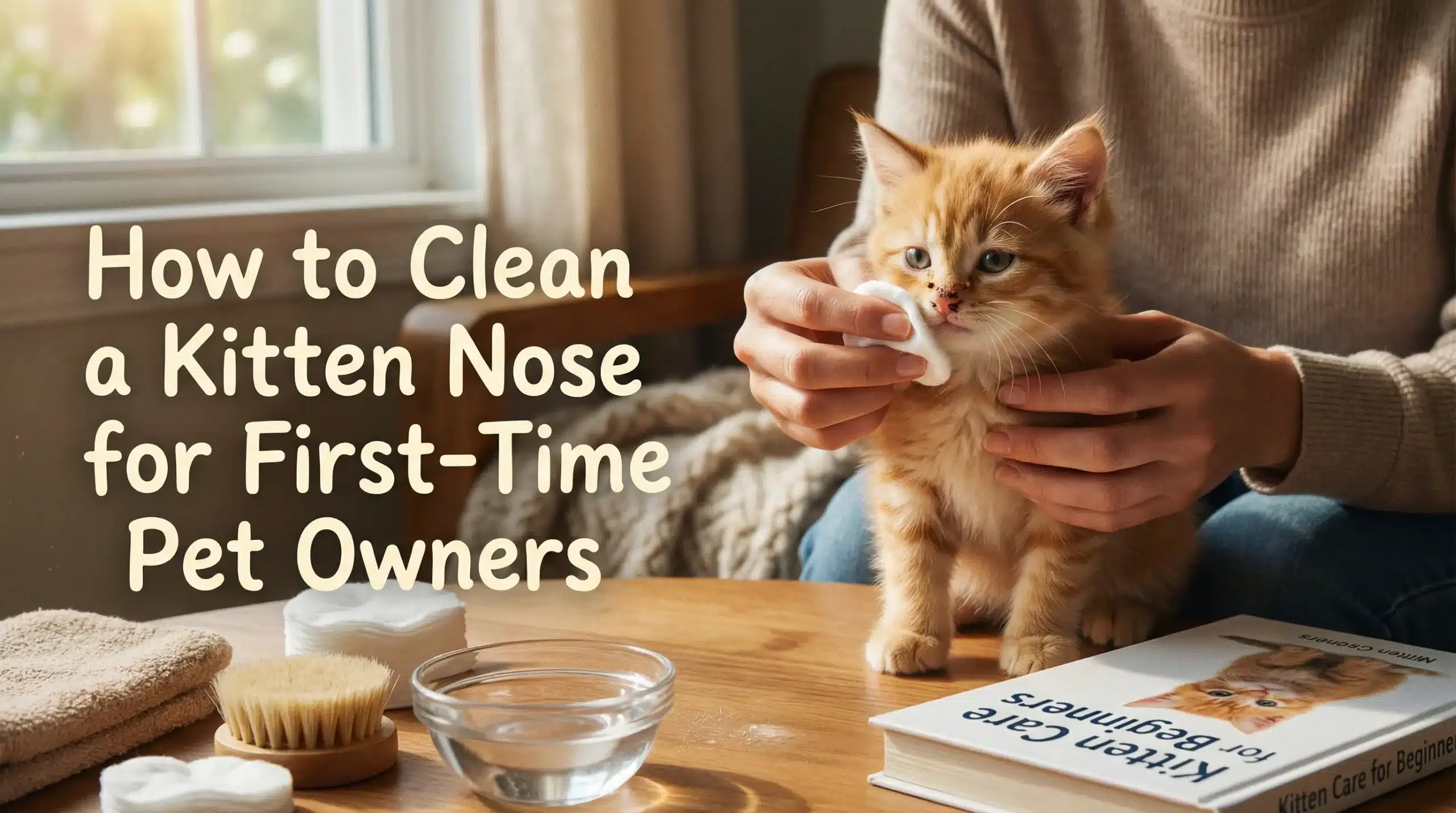 How to Clean a Kitten Nose for First-Time Pet Owners
