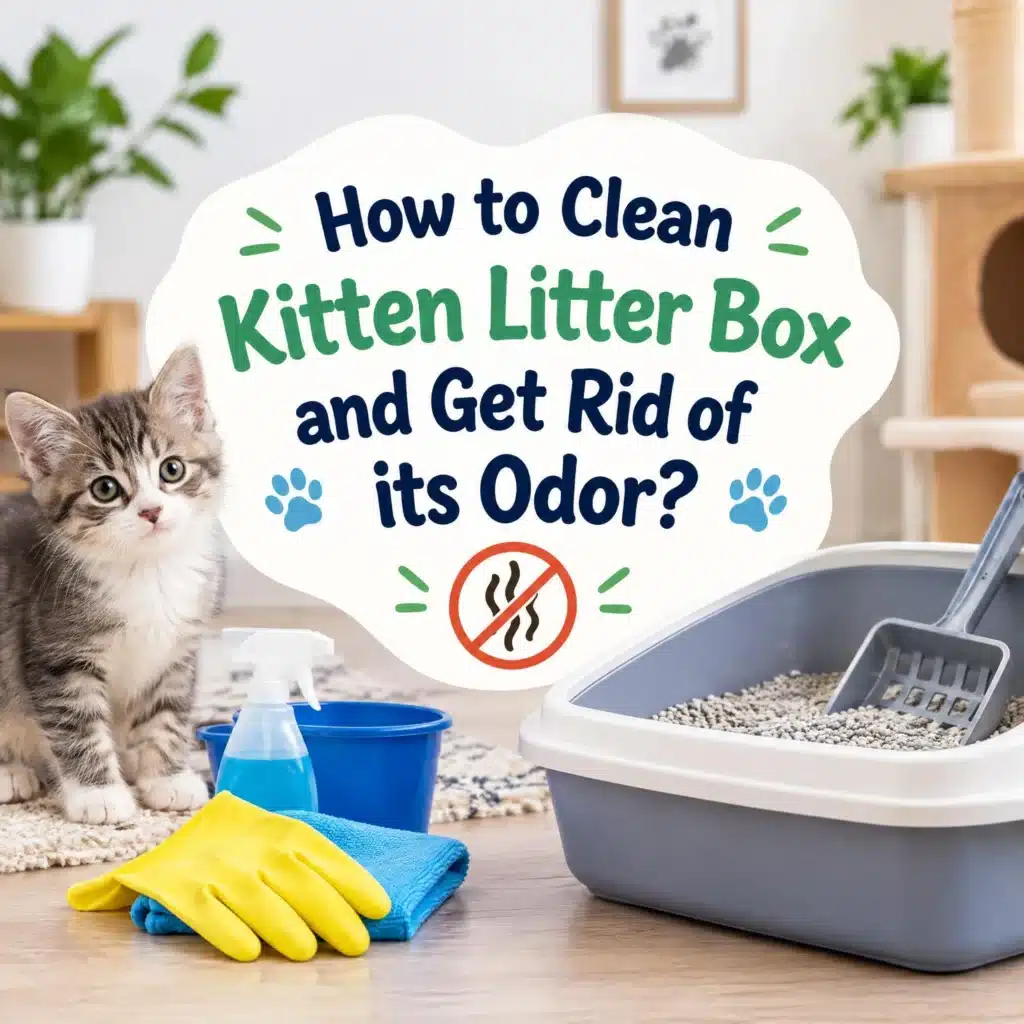 How to Clean Kitten Litter Box and Get Rid of its Odor?